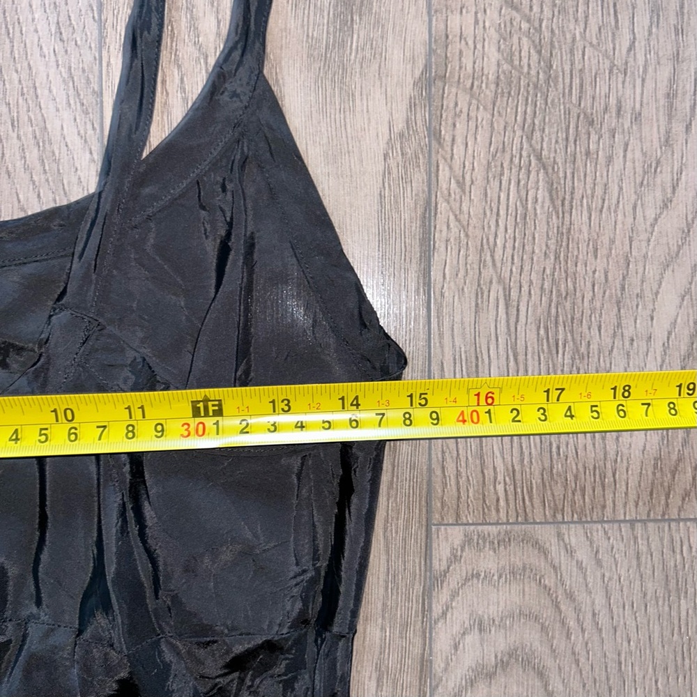 Comrags Vintage Black Slip Dress Size M Made in Canada - Picture 7 of 11